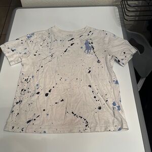 Polo by Ralph Lauren Blue and White Short Sleeve Tees